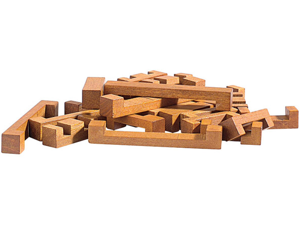 Casse-tête le noeud maudit en bois véritable