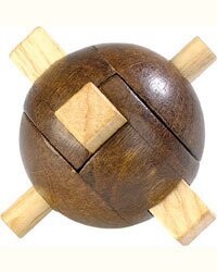 Lot de 5 Casse-têtes en bois