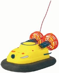 Mini Bateau à Coussin d'Air Jaune Fluo