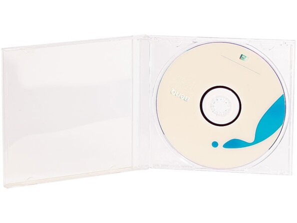 Boîtier CD Slim double, lot de 10, Transparent
