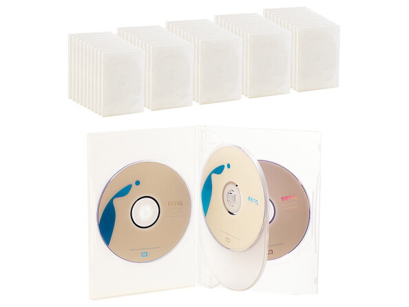 50 boîtiers DVD - 4 DVD - Transparent