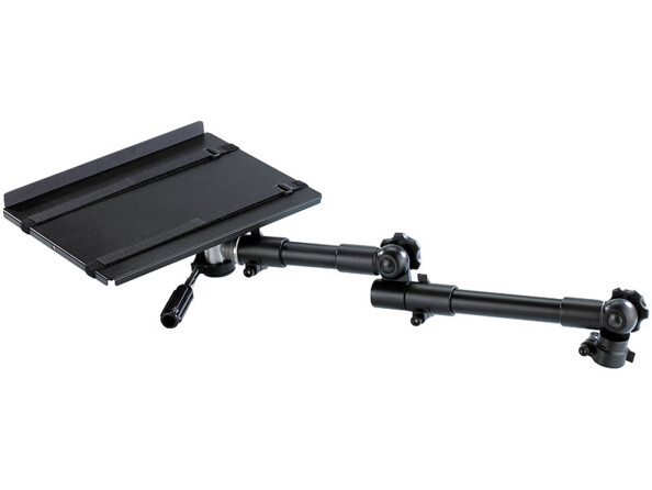 Vue sur le support pour ordinateur portable pour voitures