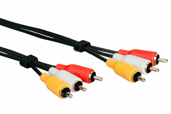 Câble Cinch Audio Vidéo 3 x mâle / 3 x mâle - 1,50 m
