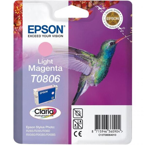 Cartouche d'encre d'origine T08064010, magenta clair