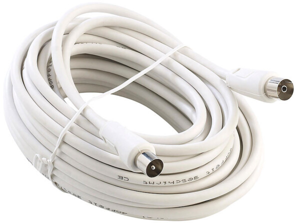 Rallonge mâle femelle coaxial enroulée