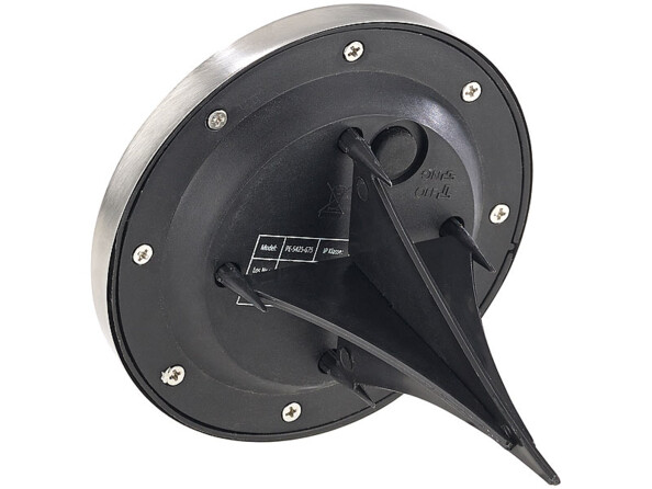 3 spots de jardin solaires en acier