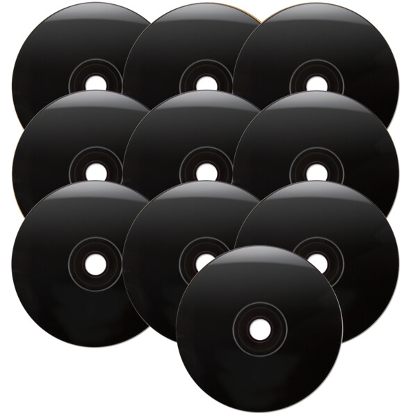 CD-R de couleur noir X 10