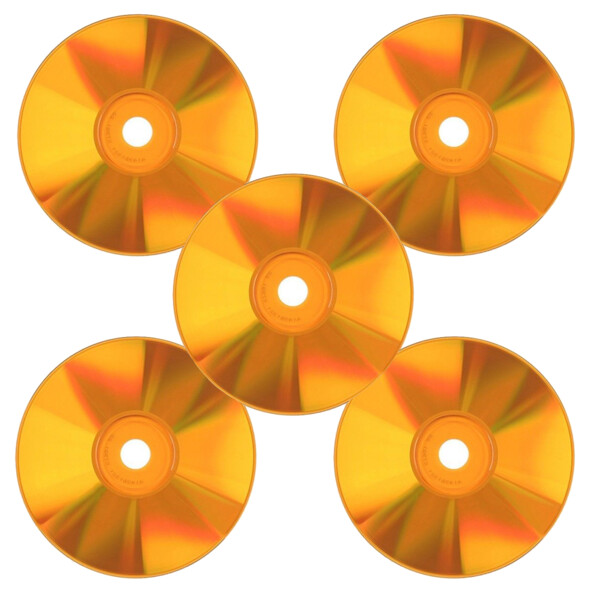 CD-R de couleur orange  X 5