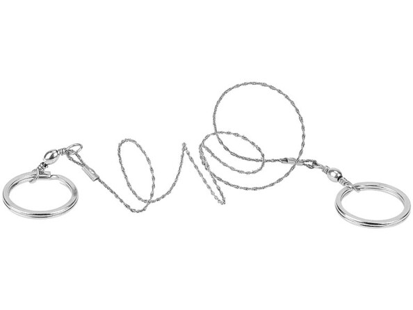 Scie à fil flexible à main pour scier bois, métal, verre, plastique, etc.