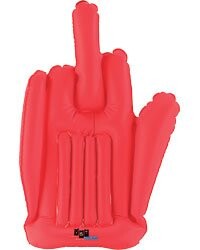 Mains Gonflables ' Mauvais Geste ' Set de 2 Mains