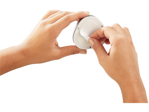 4 Lampes mobiles à LED ''Stick & Push'' avec interrupteur - Noir