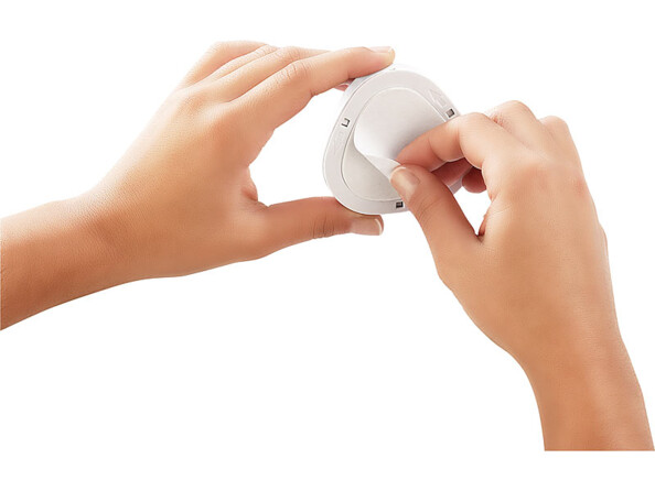 Set de 3 lampes à LED mobiles ''Stick & Push'' - Blanc