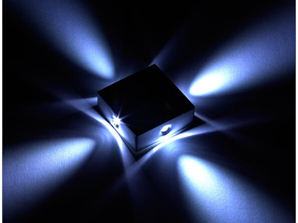 4 lampes LED ''MiniCube'' - blanc