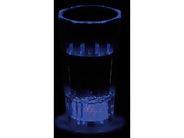 2 verres à schnaps lumineux