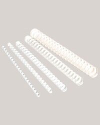 20 Peignes Blancs Pour Relieuse - 6 Mm