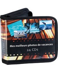 Mini classeur range-CD personnalisable pour 20 CD