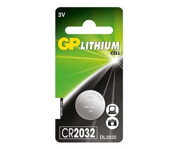 Pile bouton au lithium CR2032 3 V GP