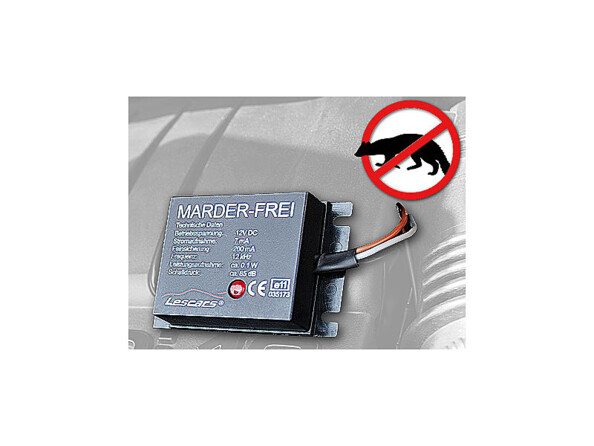 Appareil à Ultrasons anti-Martres pour Batterie automobile 12V Lescars, Pratique