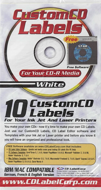 Kit d'étiquetage pour CD