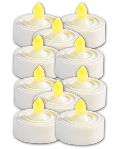 10 BOUGIES À LED STYLE CHAUFFE-PLAT