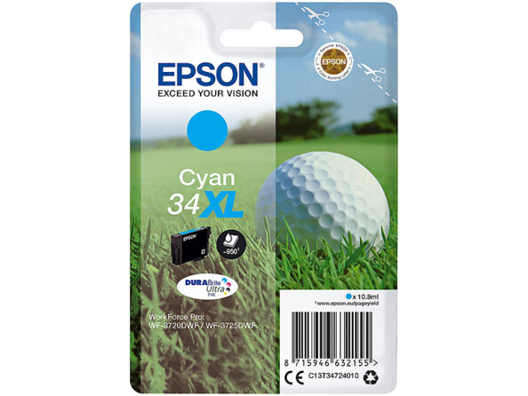 Cartouche originale Epson T3472 (No.34XL) - cyan