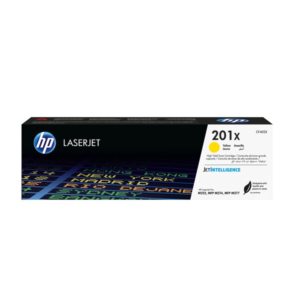 Toner original HP CF402X (No.201X) - jaune