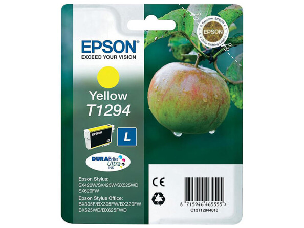 Cartouche originale Epson T1294 - jaune - L