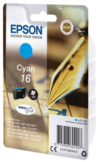 Cartouche originale Epson T1622 - cyan