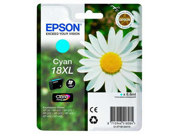 Cartouche originale Epson T1812 - cyan XL