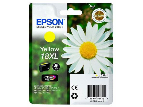 Cartouche originale Epson T1814 - jaune XL