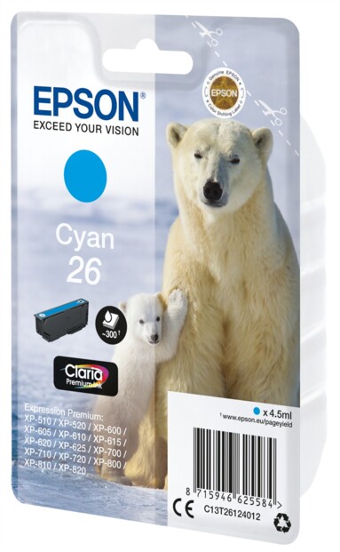 Cartouche originale Epson T2612 - cyan