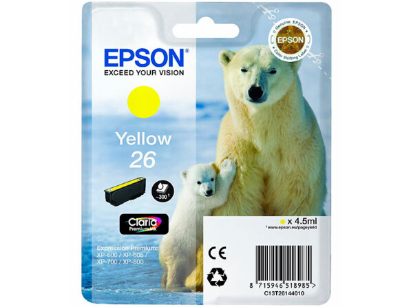 Cartouche originale Epson T2614 - jaune