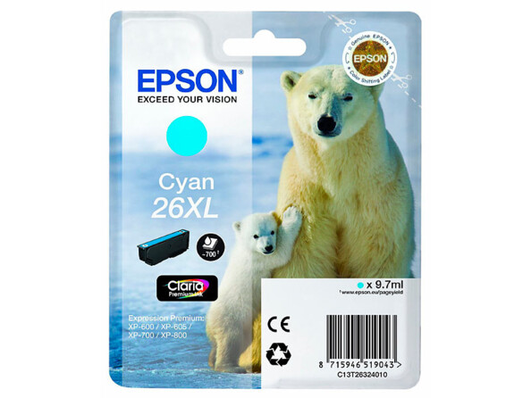 Cartouche originale Epson T2632 - cyan XL