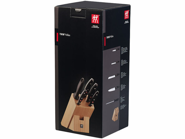 Bloc à couteaux zwilling avec 4 couteaux acier