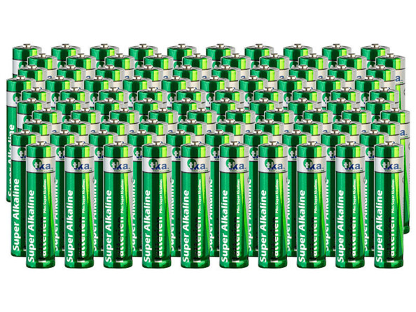 100 piles Super Alcalines type AAA 1,5V