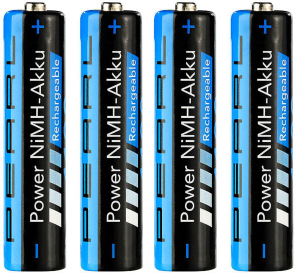 4 accus AAA NiMH - 1100 mAh Pearl