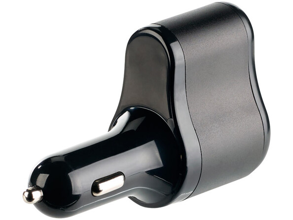 Adaptateur allume-cigare avec prise 12/24 V et 2 ports USB