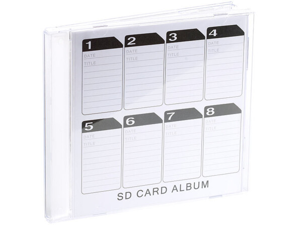 Boîte de rangement pour cartes SD format CD