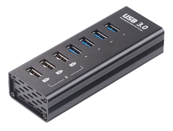 hub usb 3.0 7 ports avec chargement rapide Xystec