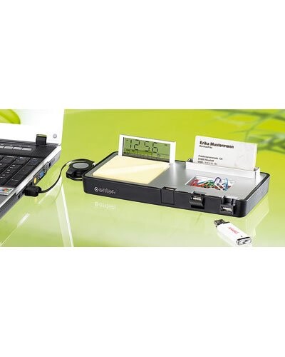 Range-Bureau 5 En 1 avec Hub 3 Ports USB2.0