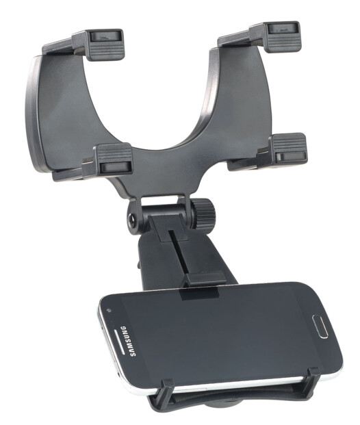 Support universel sur rétroviseur pour smartphones jusqu'à 12,7 cm (5")