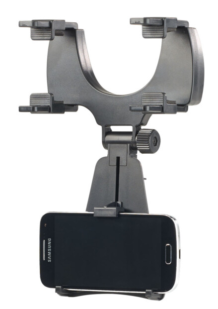 Support universel sur rétroviseur pour smartphones jusqu'à 12,7 cm (5")