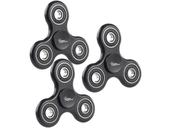 3 Hand spinners 3 branches ABEC 7 - Noir