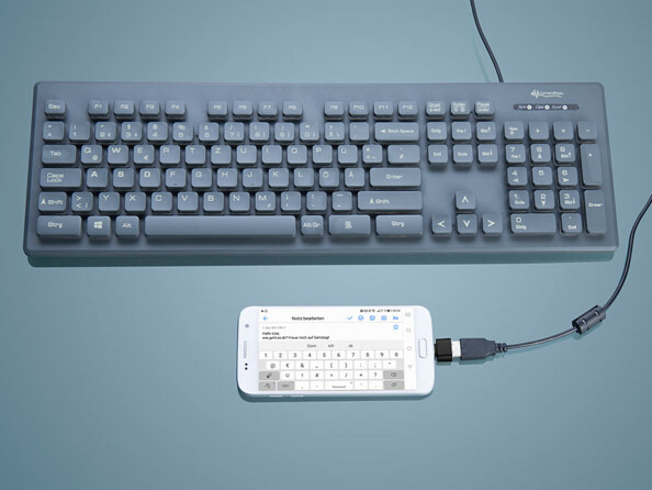 adaptateur usb otg vers micro usb pour clavier sur smartphone ou tablette