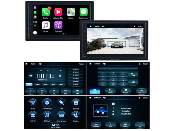 Autoradio 2 DIN tactile avec fonction mains libres CAS-5025.acp