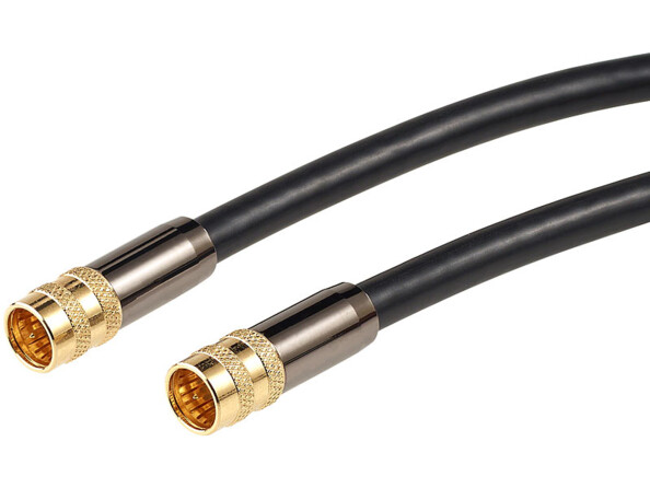 Câble vidéo coaxial avec fiche F Premium par Auvisio