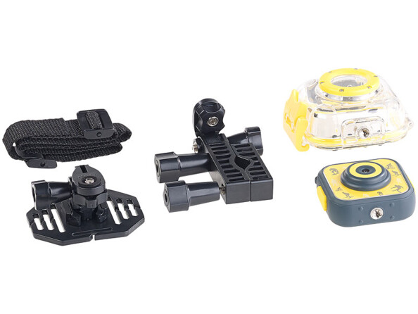 Pour enfant, mais une véritable caméra sport. Car de nombreux accessoires sont prévus pour accompagner ses exploits sportifs