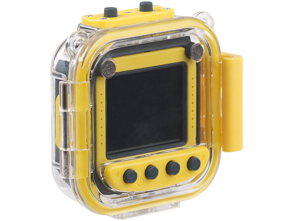 Caméra sport DV-45.kids pour enfants d'utilisation très simple : une touche pour prendre des photos, une touche pour filmer