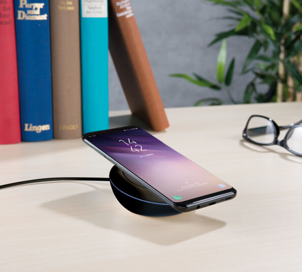 Chargeur rapide à induction pour smartphone compatible Qi, 5/9 V, jusqu'à 10,8 W