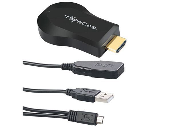 Clé HDMI wifi MMS-1080 TVPeCee avec câble d'alimentation